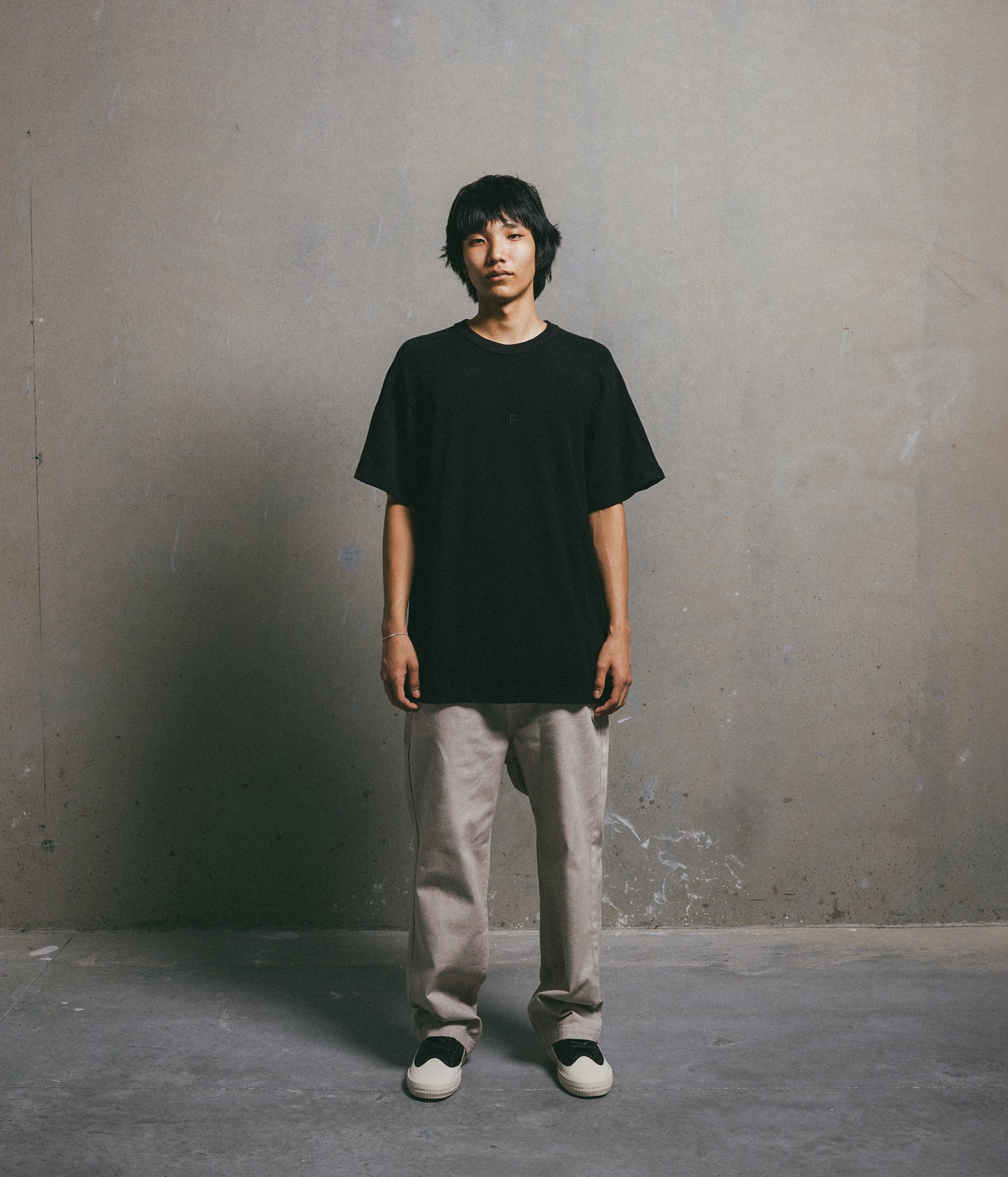 FRANCHISE WAFFLE SS T-SHIRT // BLACK