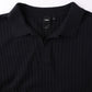 FRANCHISE OPEN COLLAR POLO // BLACK