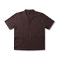 MARILYN CABLE SS KNIT SHIRT // CHOC