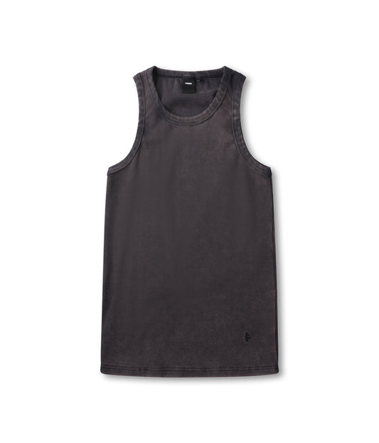 ACID RIB SINGLET // WASHED BLACK