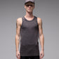 ACID RIB SINGLET // WASHED BLACK