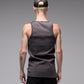 ACID RIB SINGLET // WASHED BLACK