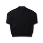 FRANCHISE LS KNIT POLO // BLACK