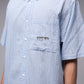 VIVIAN CHECK SS SHIRT // BLUE