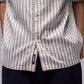 REYNOLDS STRIPE SS SHIRT // CHOC