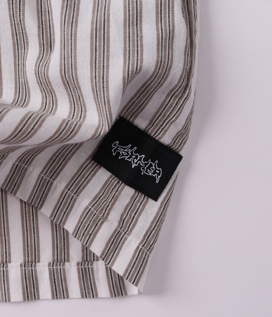 REYNOLDS STRIPE SS SHIRT // CHOC