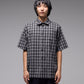 VIVIAN PRAISE CHECK SS SHIRT // BLACK
