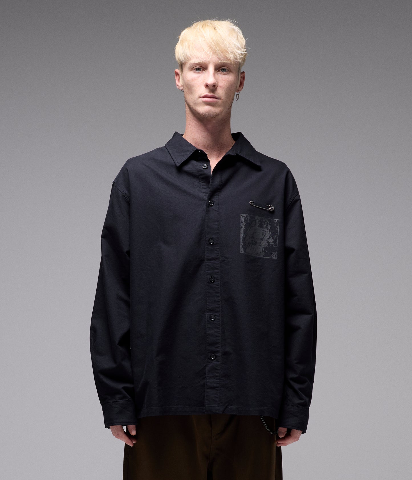 VIVIAN LS SHIRT // TURMOIL BLACK
