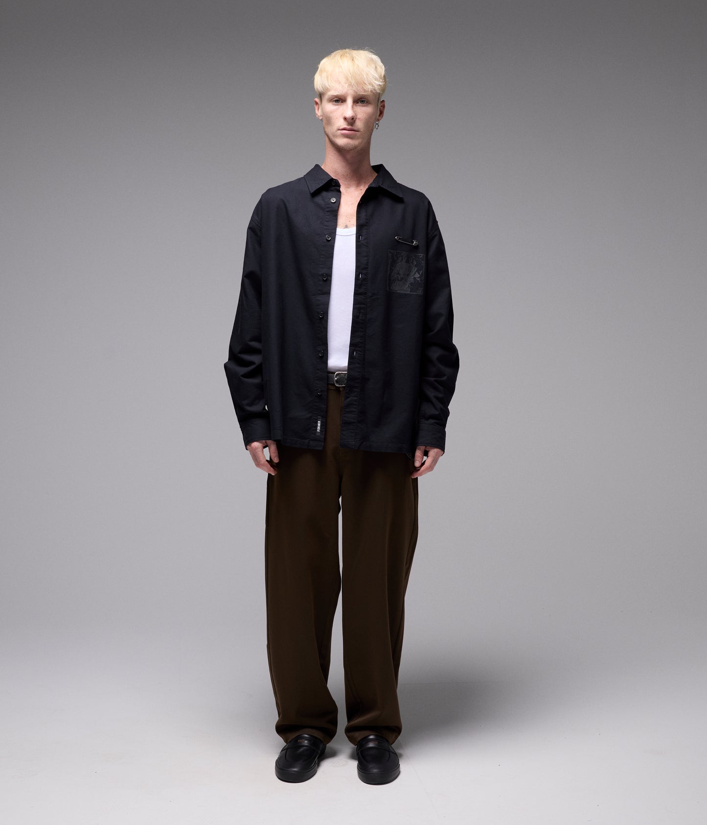 VIVIAN LS SHIRT // TURMOIL BLACK