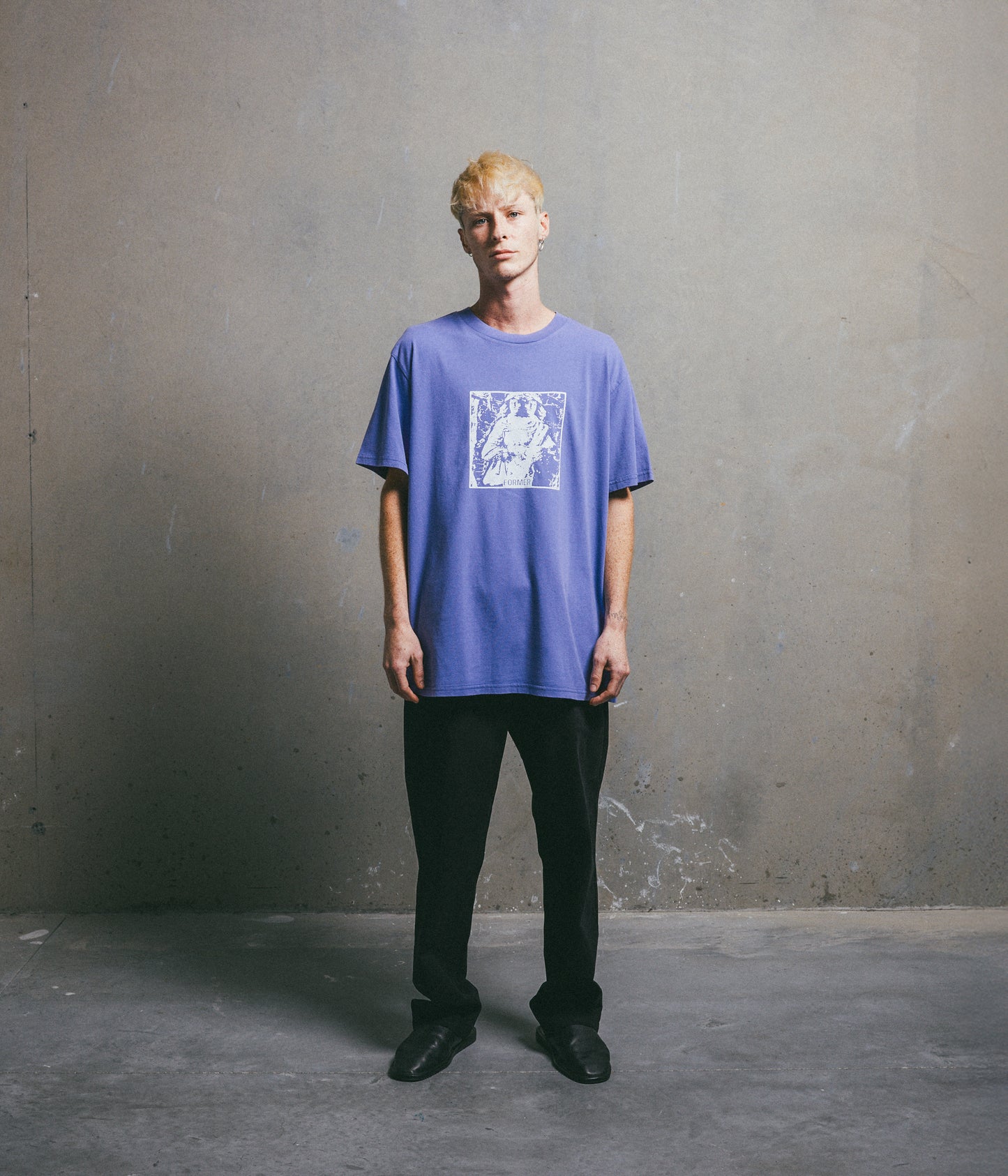 TURMOIL T-SHIRT // WASHED VIOLET