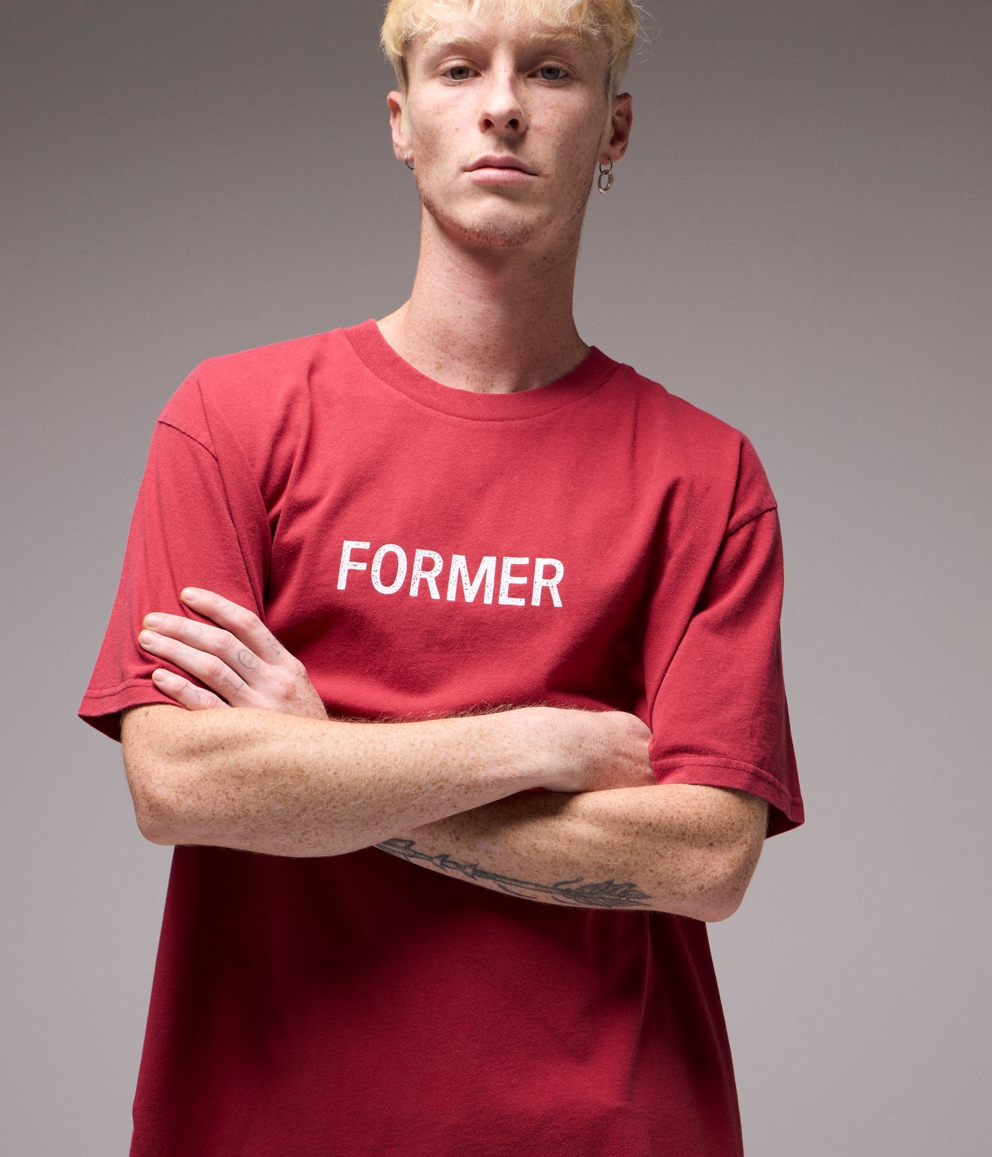 SALVAGE LEGACY T-SHIRT // WASHED CRIMSON