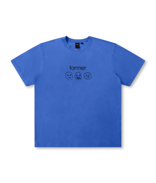 OSCILLATING T-SHIRT // WASHED COBALT