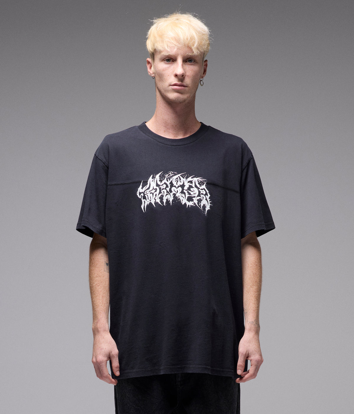 PRAISE T-SHIRT // WASHED BLACK