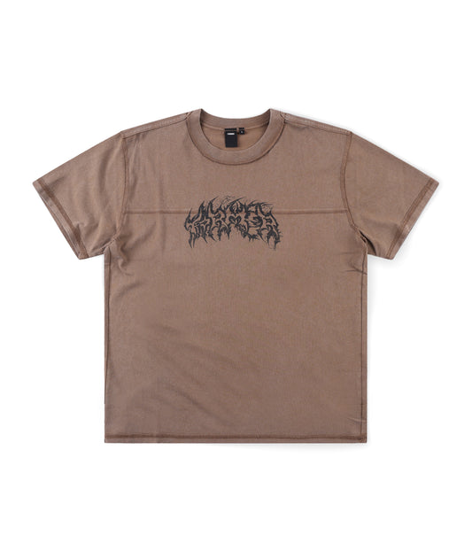 PRAISE T-SHIRT //  WASHED CHOC