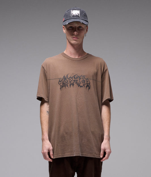 PRAISE T-SHIRT //  WASHED CHOC