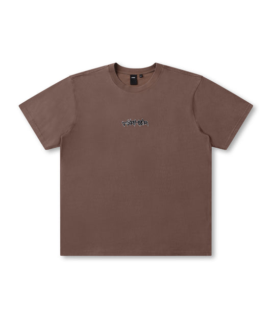 PROSCRIPTION T-SHIRT // WASHED CHOC