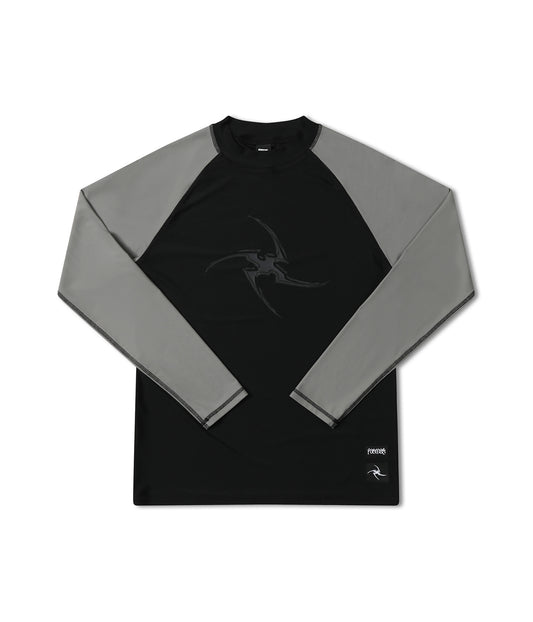 COMBAT STAR LS RASH VEST // BLACK