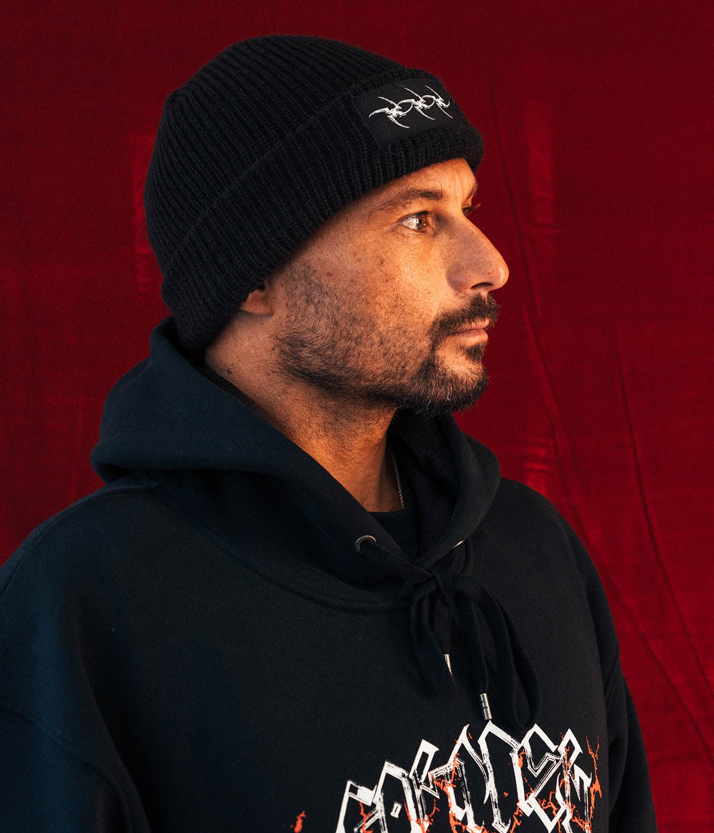 COMBAT STAR BEANIE // BLACK