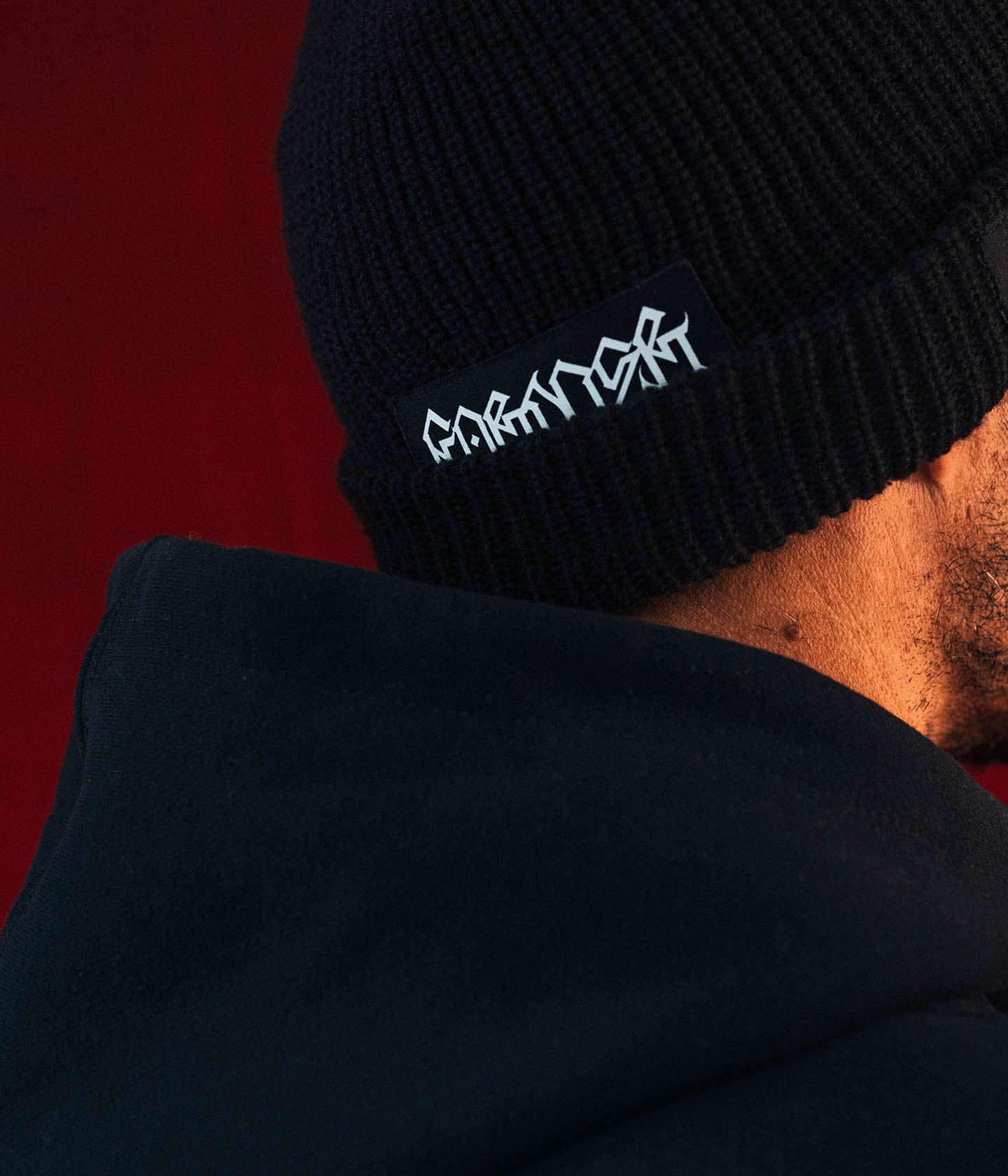 COMBAT STAR BEANIE // BLACK