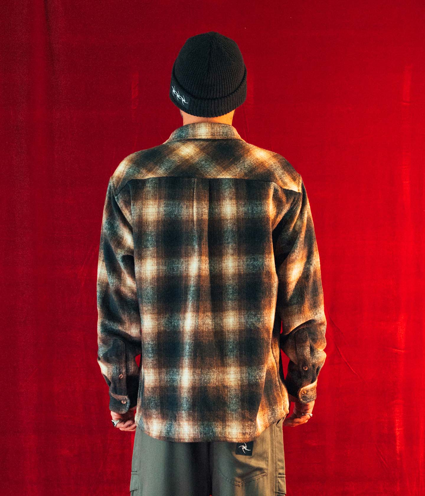 DION FLANNEL LS SHIRT // BROWN