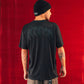 COMBAT STAR MESH OVERSIZED T-SHIRT // BLACK