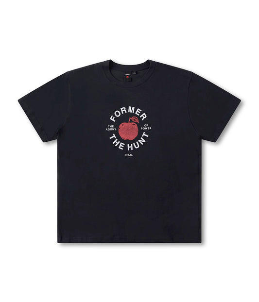 FH BIG APPLE LINEN T-SHIRT // BLACK