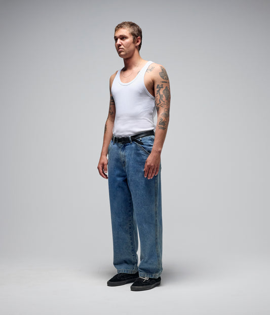 REYNOLDS DENIM PANT // MID BLUE
