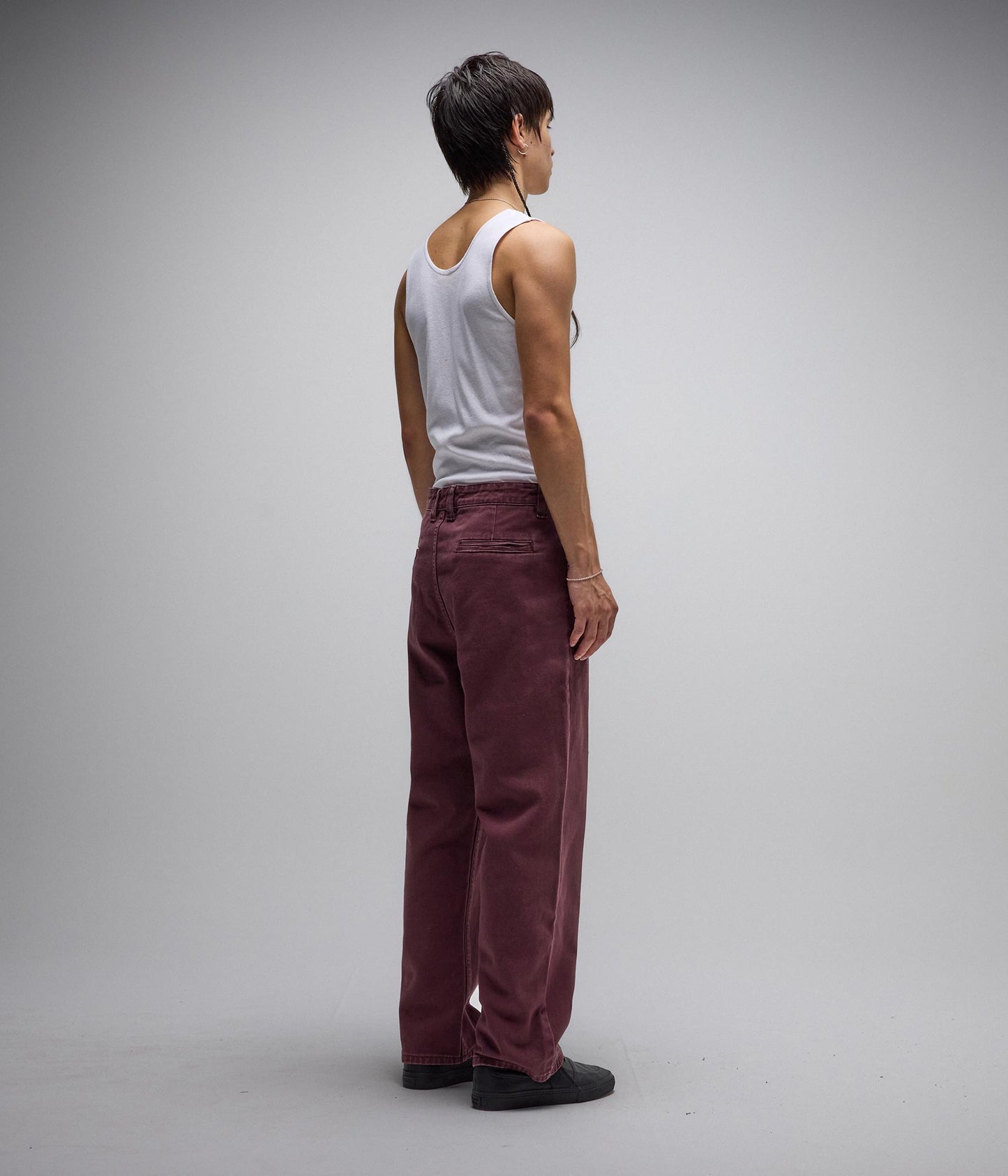 AG DENIM PANT // MAROON