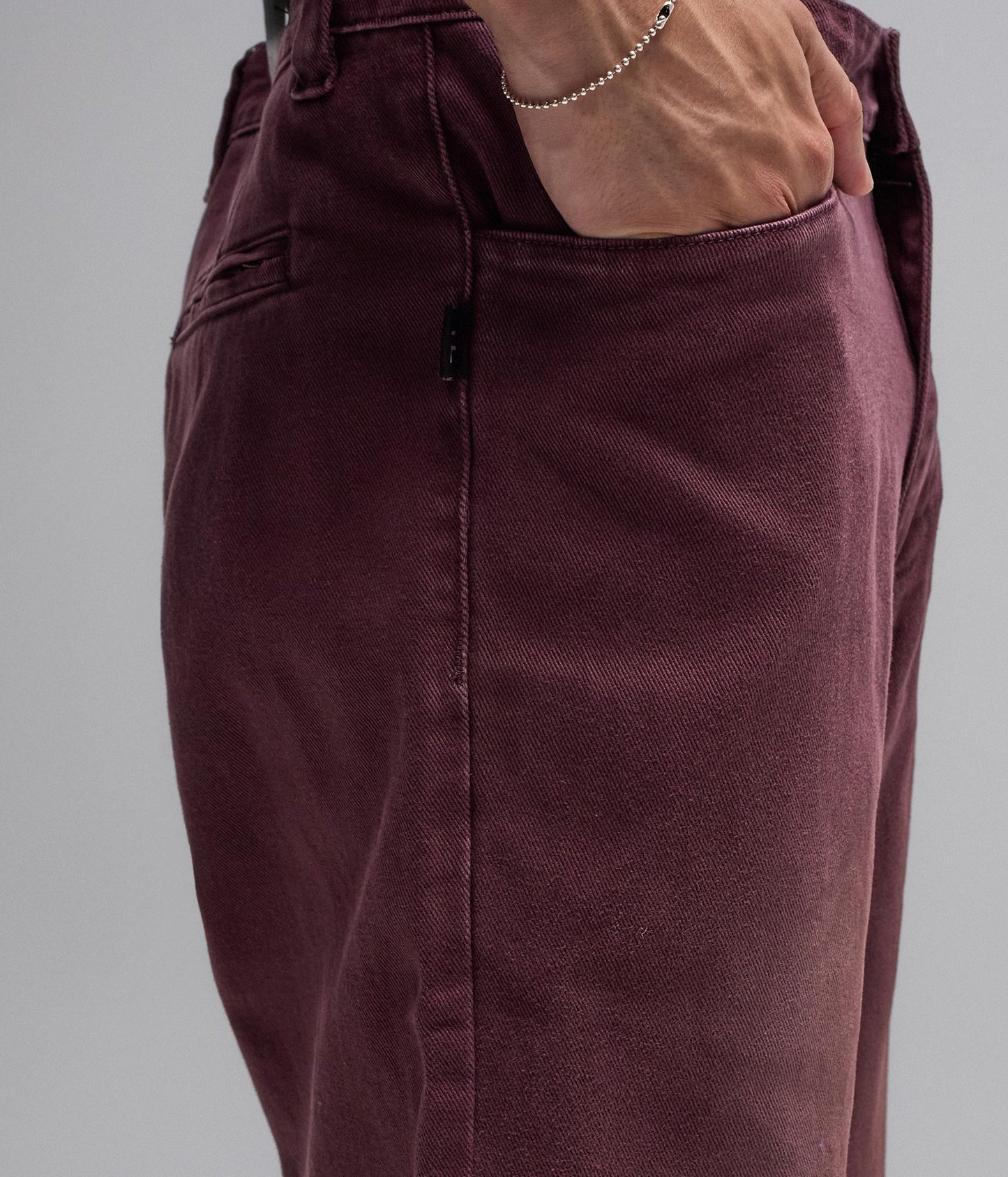 AG DENIM PANT // MAROON