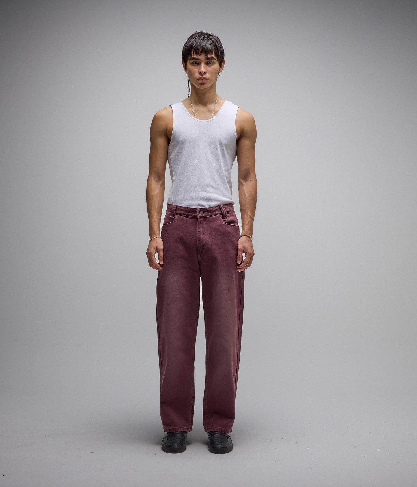 AG DENIM PANT // MAROON