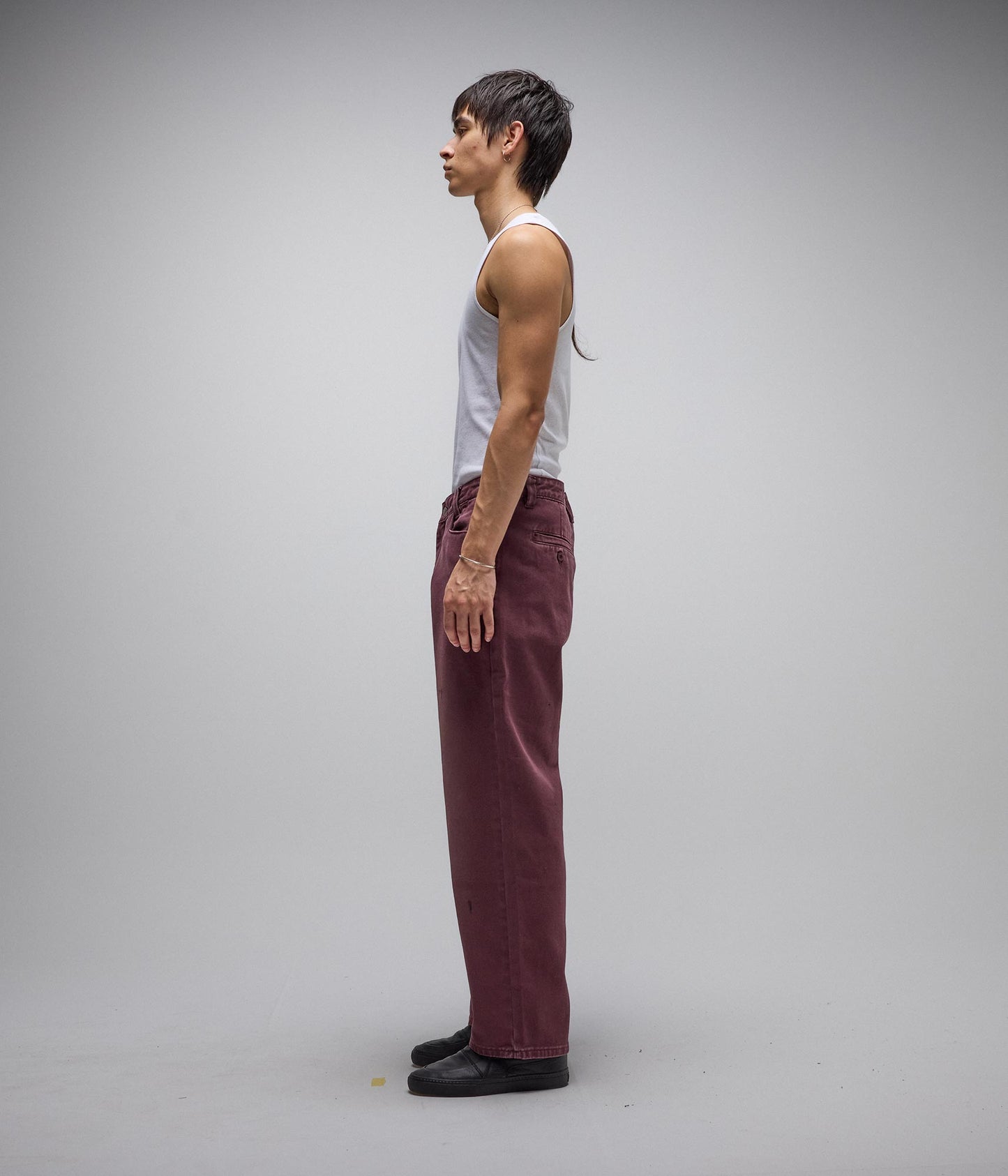 AG DENIM PANT // MAROON