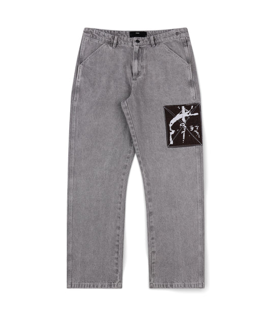 DISTEND DENIM PANT // SACRIFICE WASHED GREY