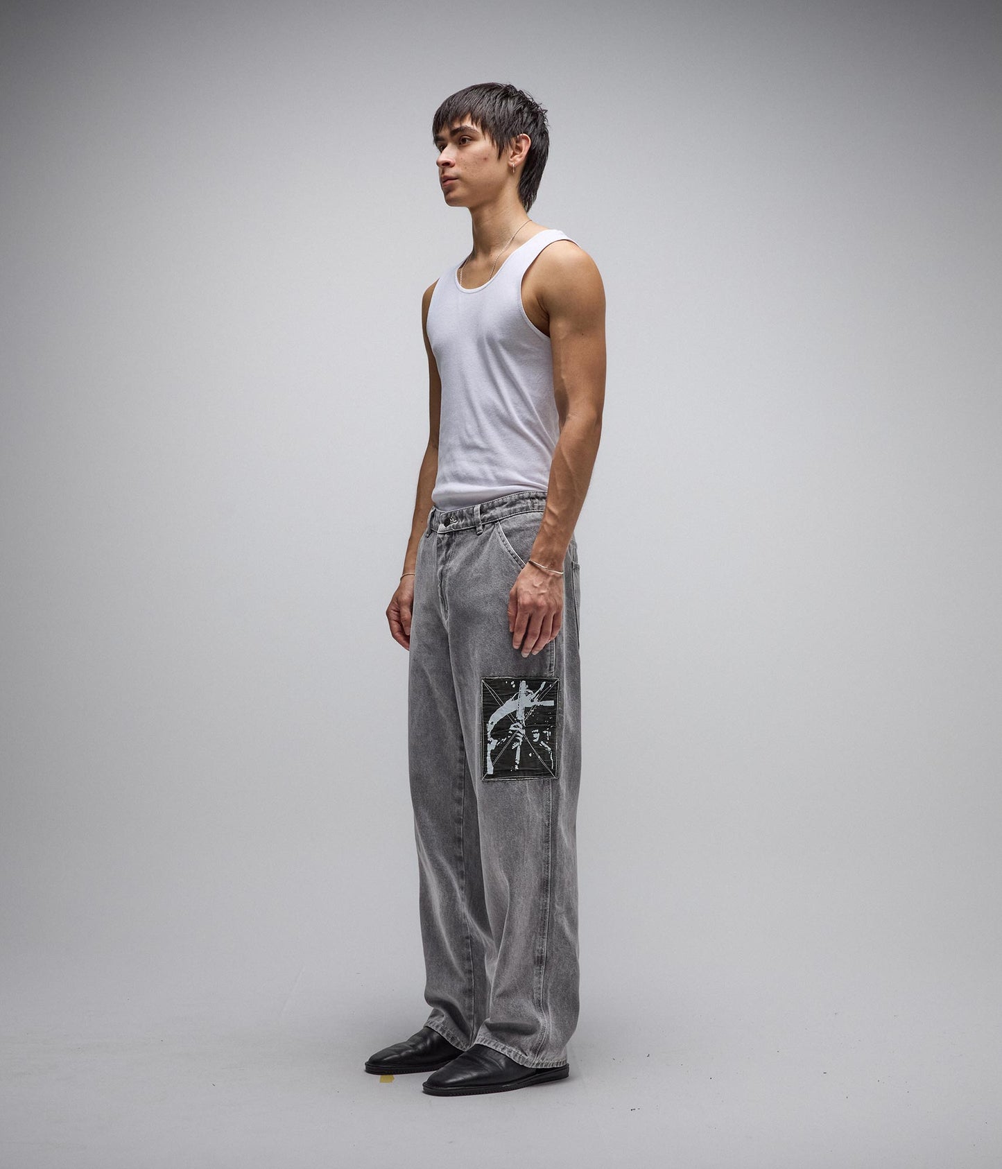 DISTEND DENIM PANT // SACRIFICE WASHED GREY