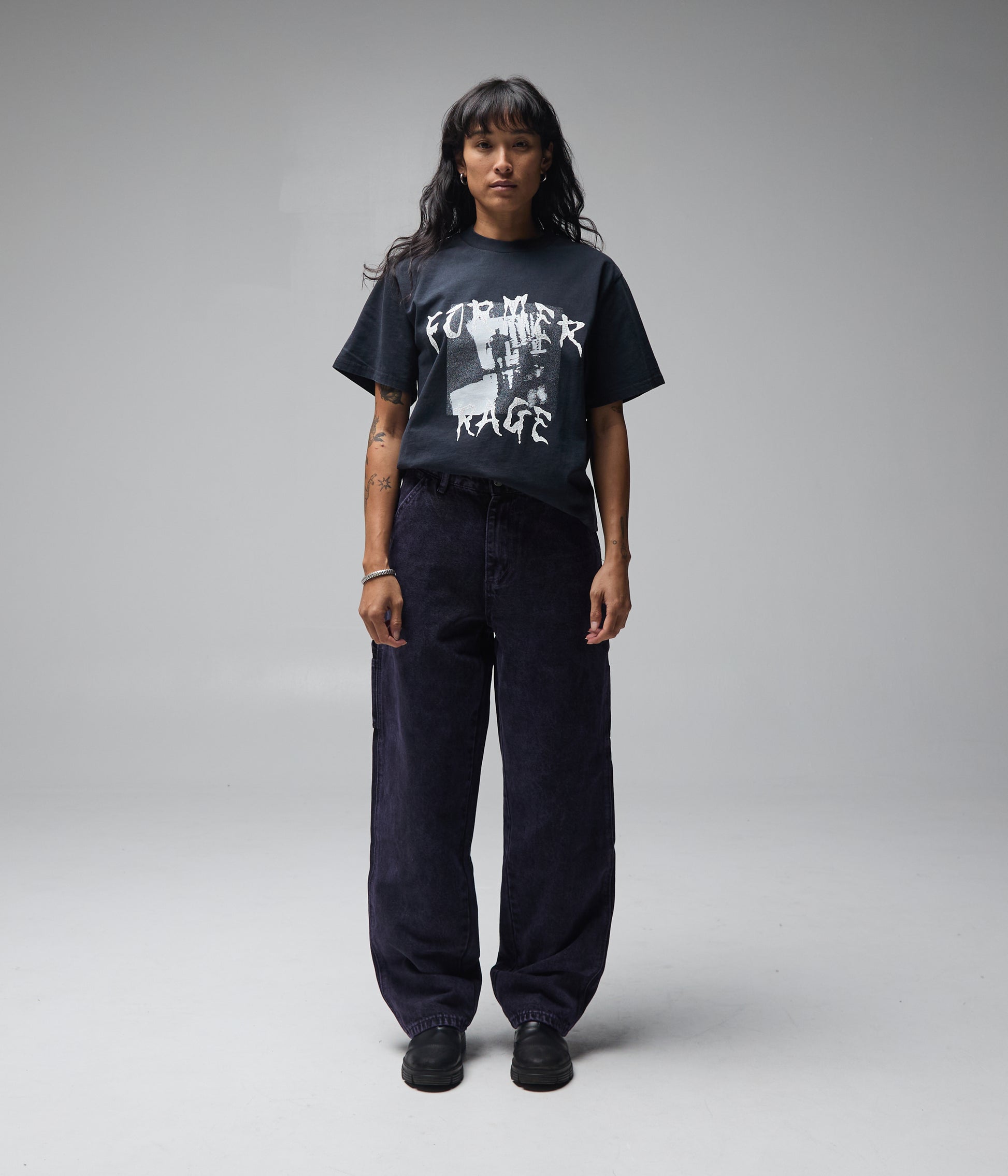 FORMER Distend Denim Pant in Washed Purple - FORMER x RAGE Collection
