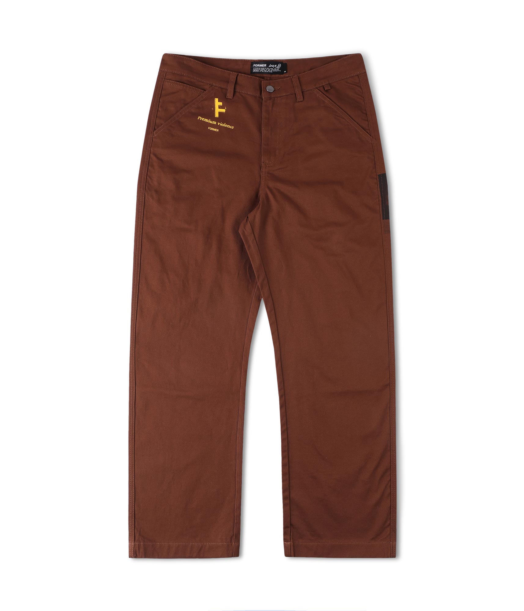 FORMER DXD Reynolds Work Pant in BROWN - Destroyed By Dane Collection