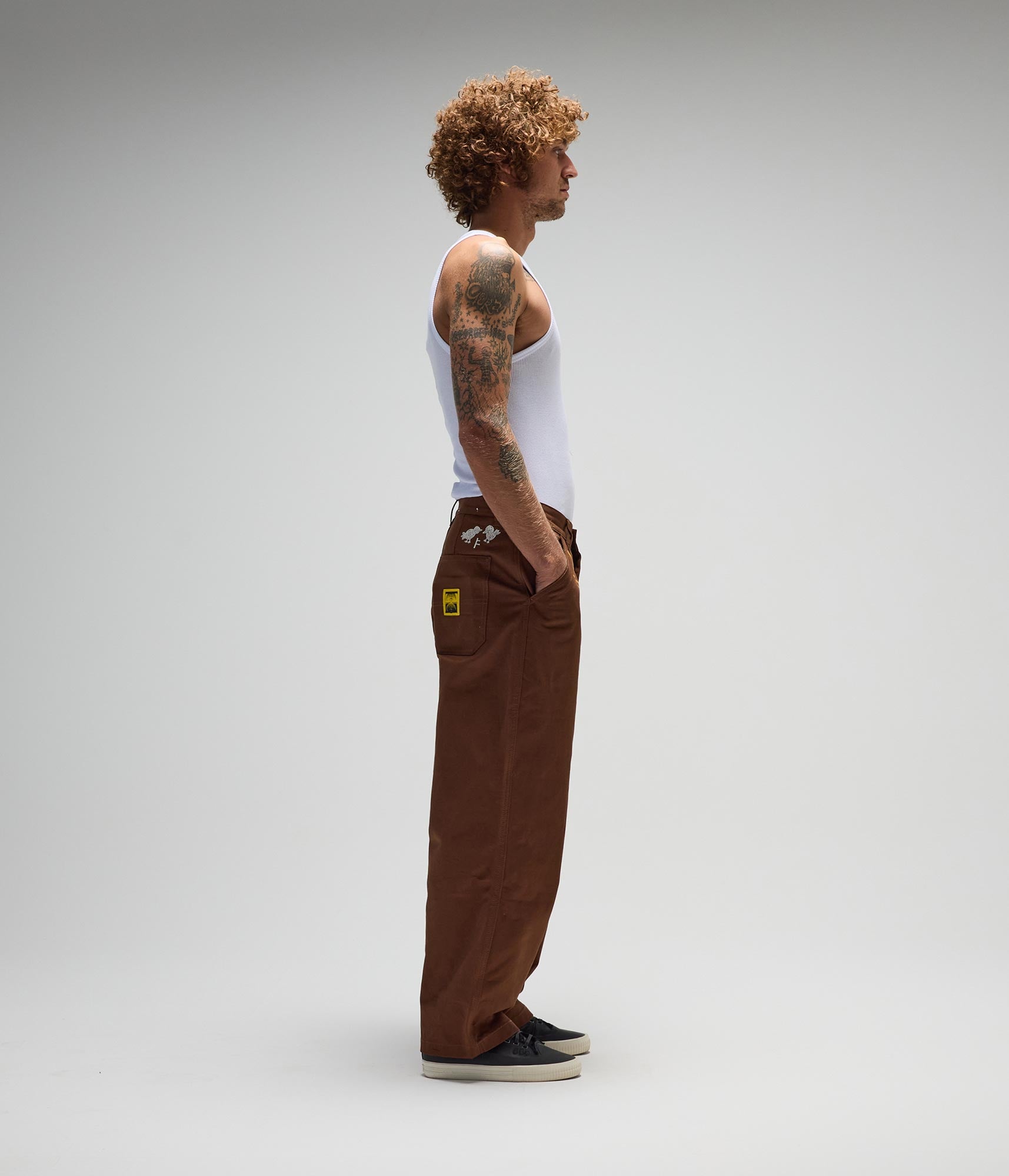 FORMER DXD Reynolds Work Pant in BROWN - Destroyed By Dane Collection