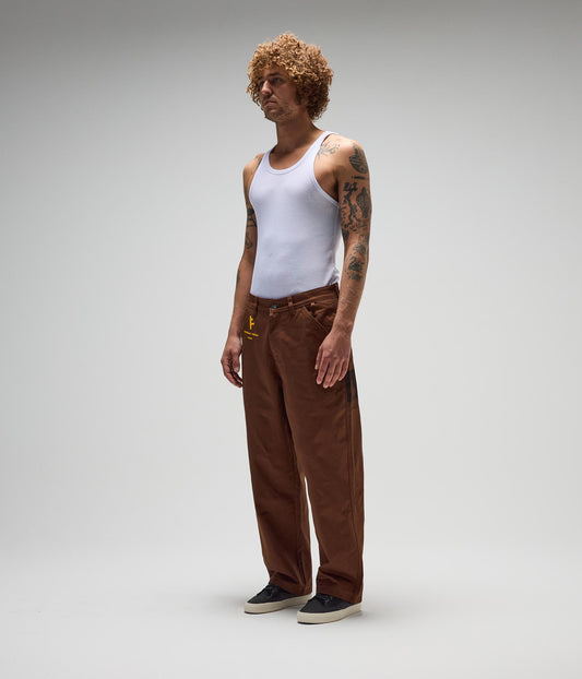 FORMER DXD Reynolds Work Pant in BROWN - Destroyed By Dane Collection