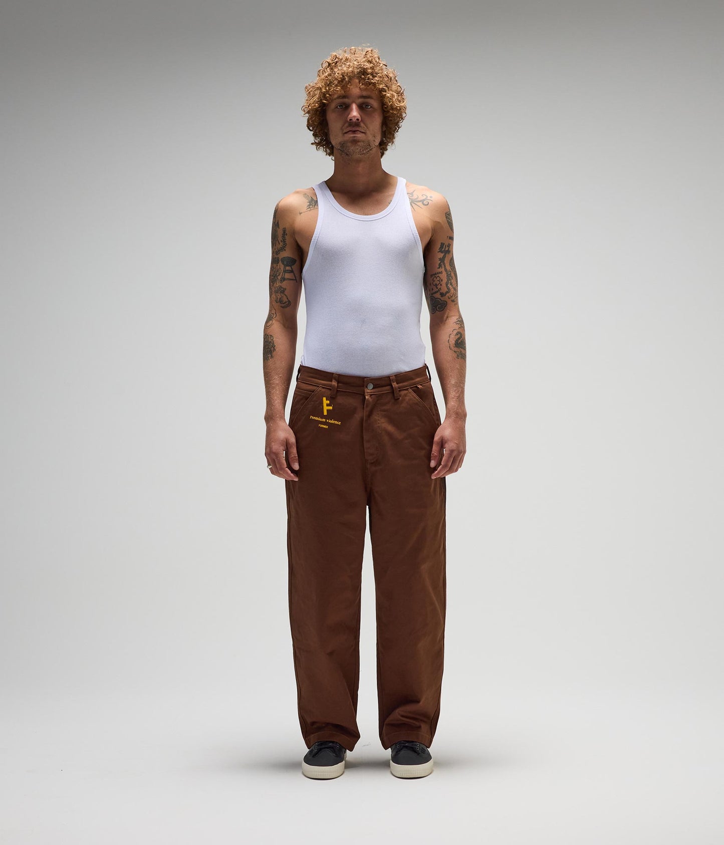 FORMER DXD Reynolds Work Pant in BROWN - Destroyed By Dane Collection