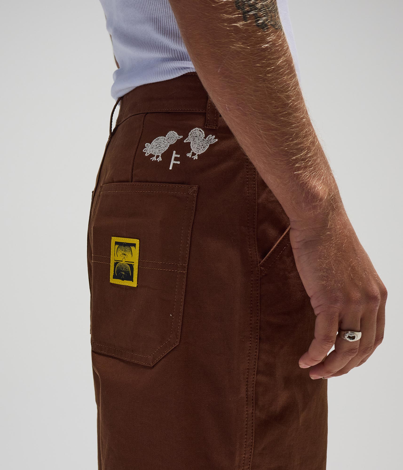 FORMER DXD Reynolds Work Pant in BROWN - Destroyed By Dane Collection