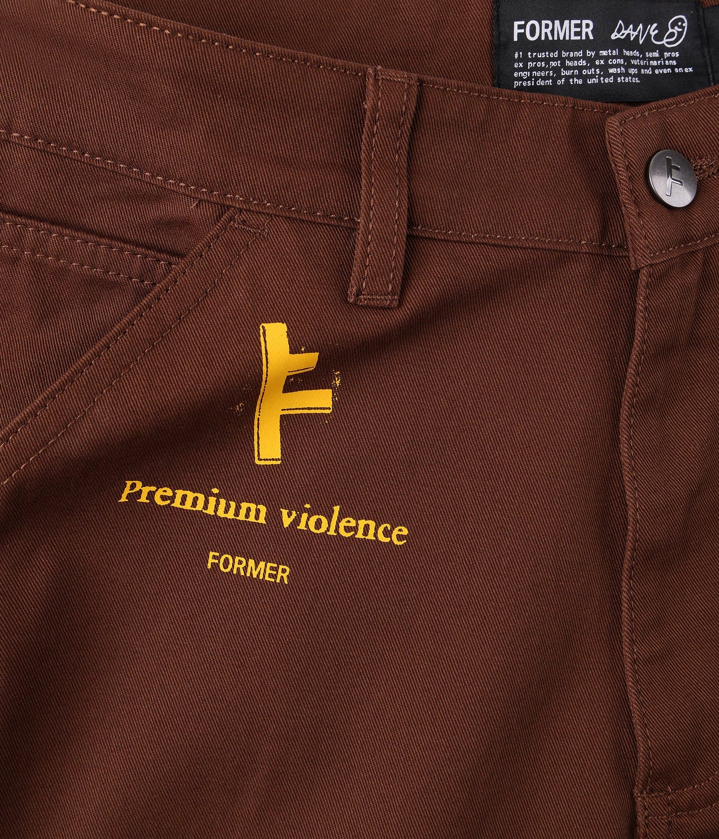 FORMER DXD Reynolds Work Pant in BROWN - Destroyed By Dane Collection