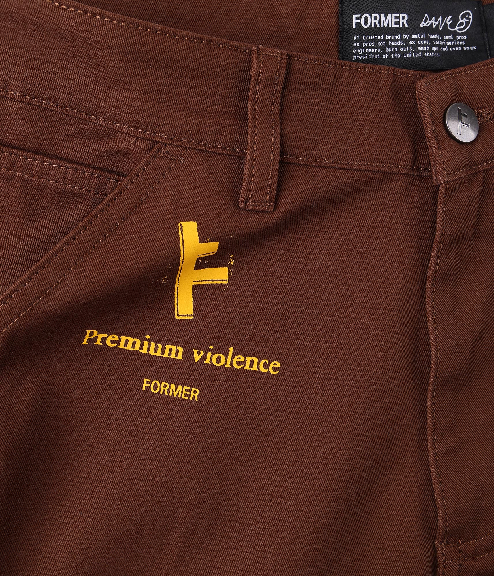 FORMER DXD Reynolds Work Pant in BROWN - Destroyed By Dane Collection