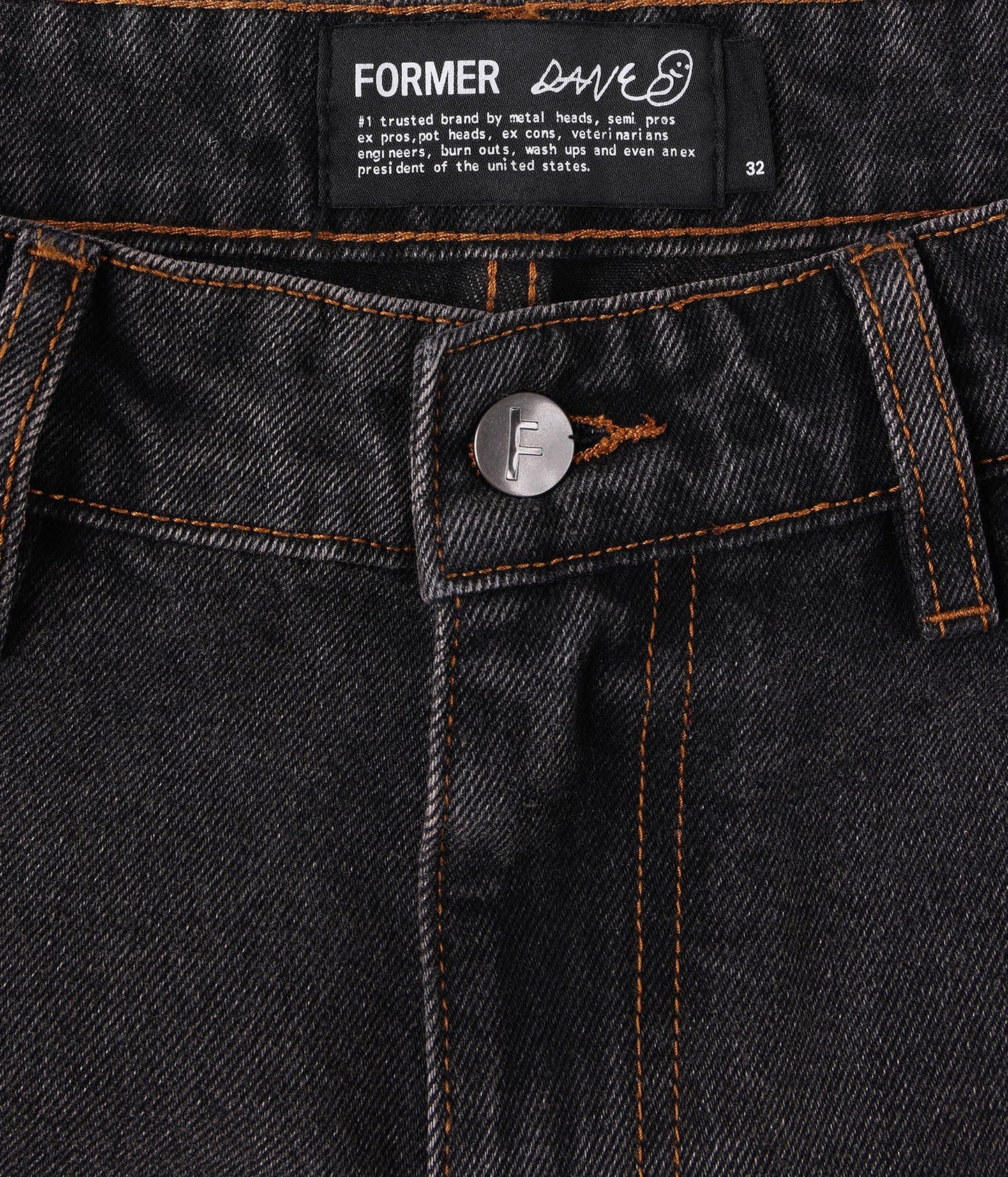 FORMER DXD Reynolds Denim Pant in WASHED BLACK - Destroyed By Dane Collection