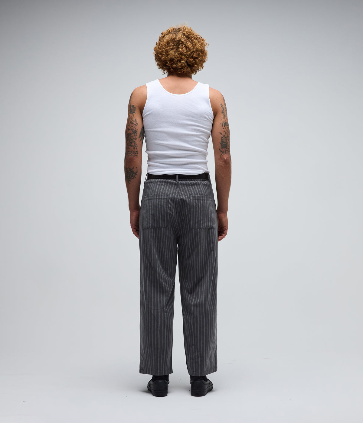 FORMER / ANDERSON PINSTRIPE PANT // GREY