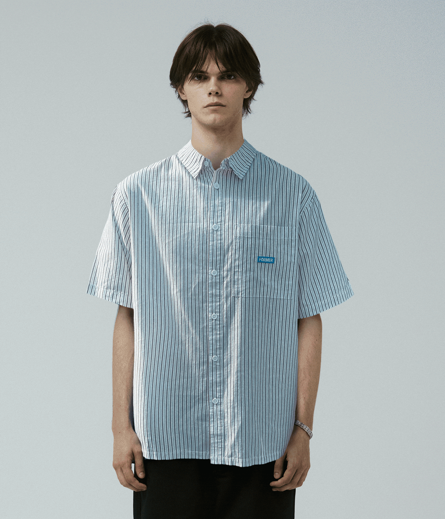 VL STRIPE SS SHIRT // BONE