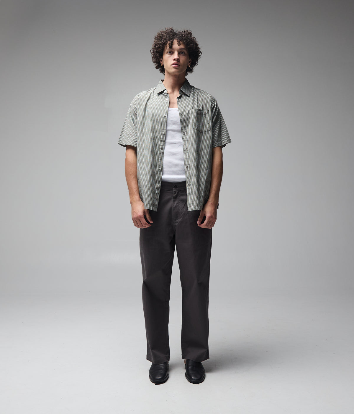 FORMER / REYNOLDS STRIPE SS SHIRT // SURPLUS