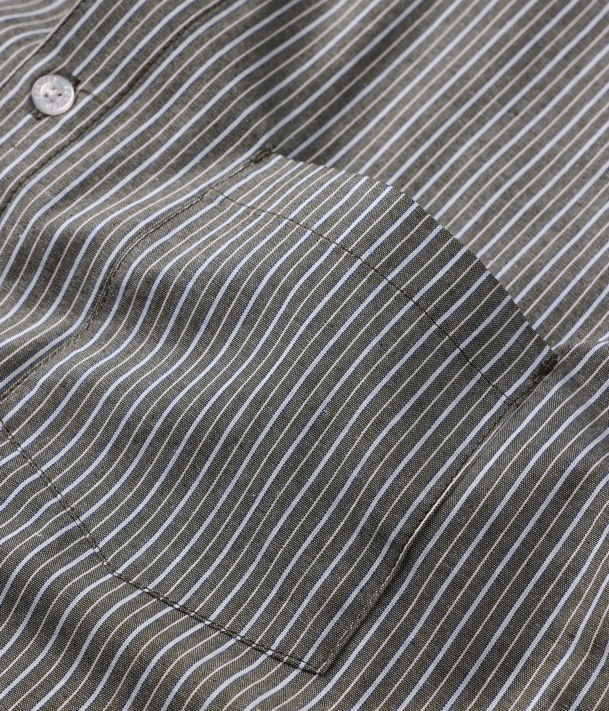 FORMER / REYNOLDS STRIPE SS SHIRT // SURPLUS