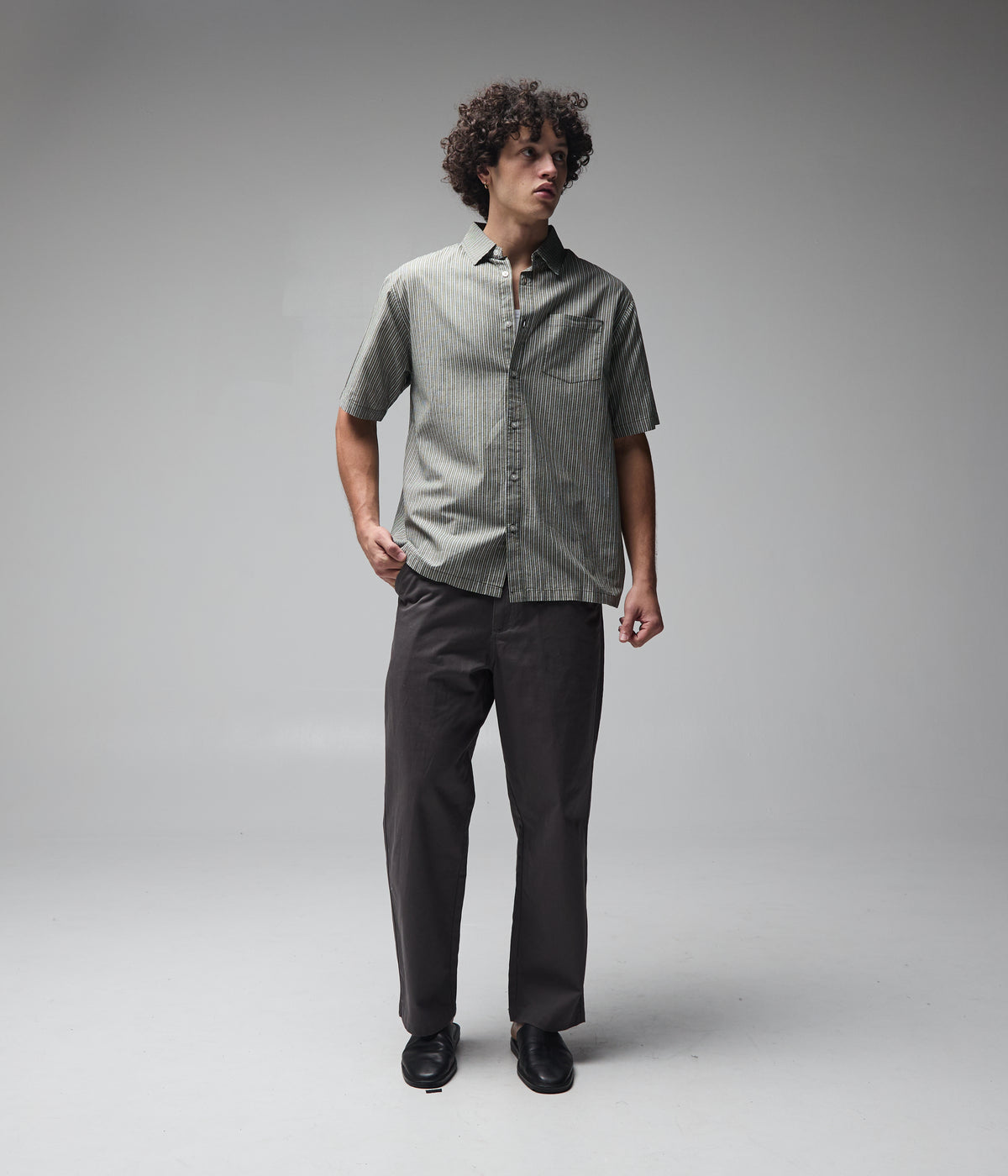 FORMER / REYNOLDS STRIPE SS SHIRT // SURPLUS