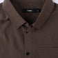 FORMER Vivian Check SS Shirt in BROWN