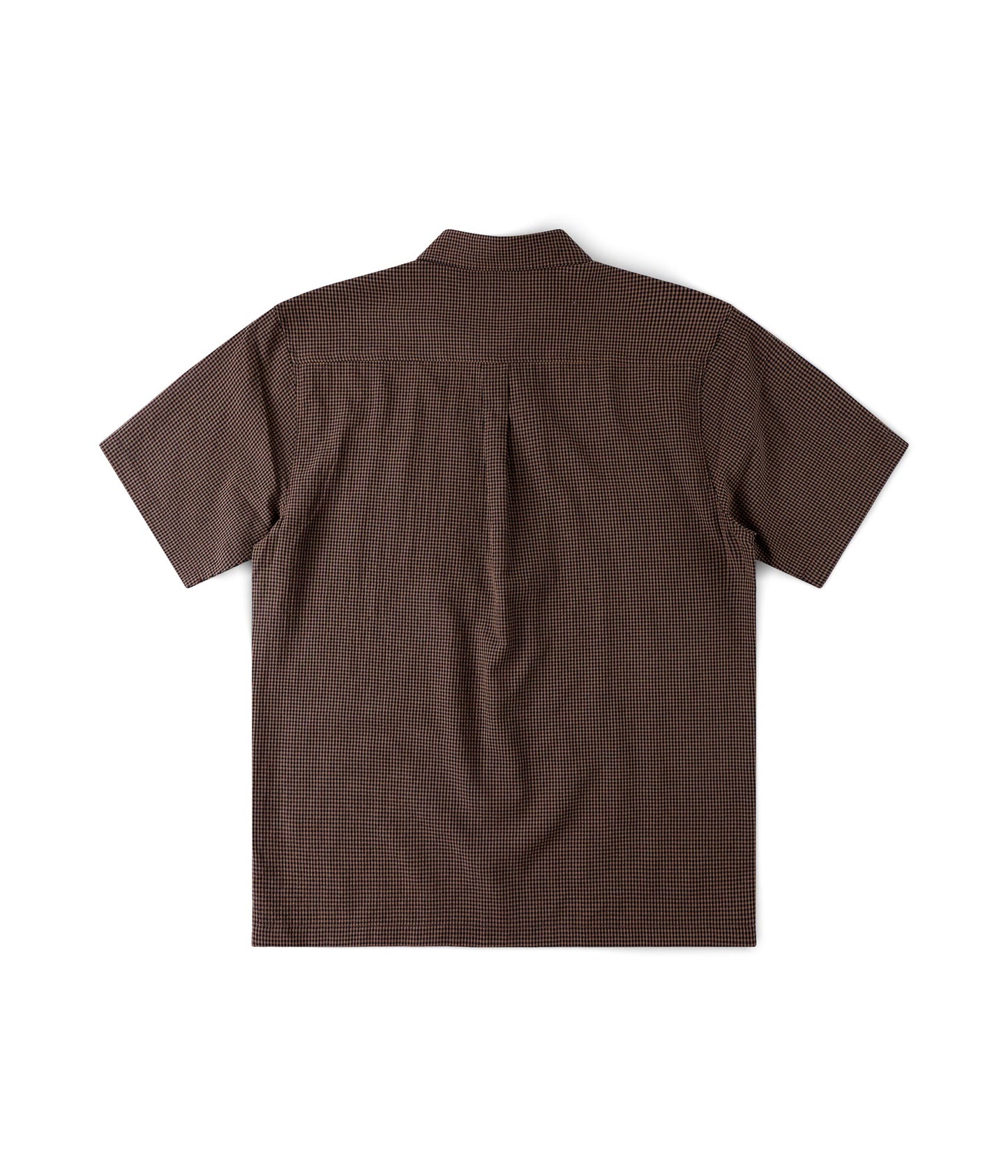 FORMER Vivian Check SS Shirt in BROWN