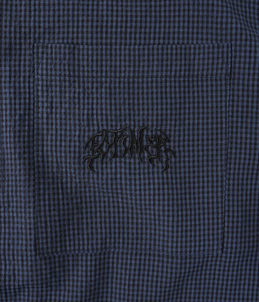 FORMER Vivian Check SS Shirt in NAVY